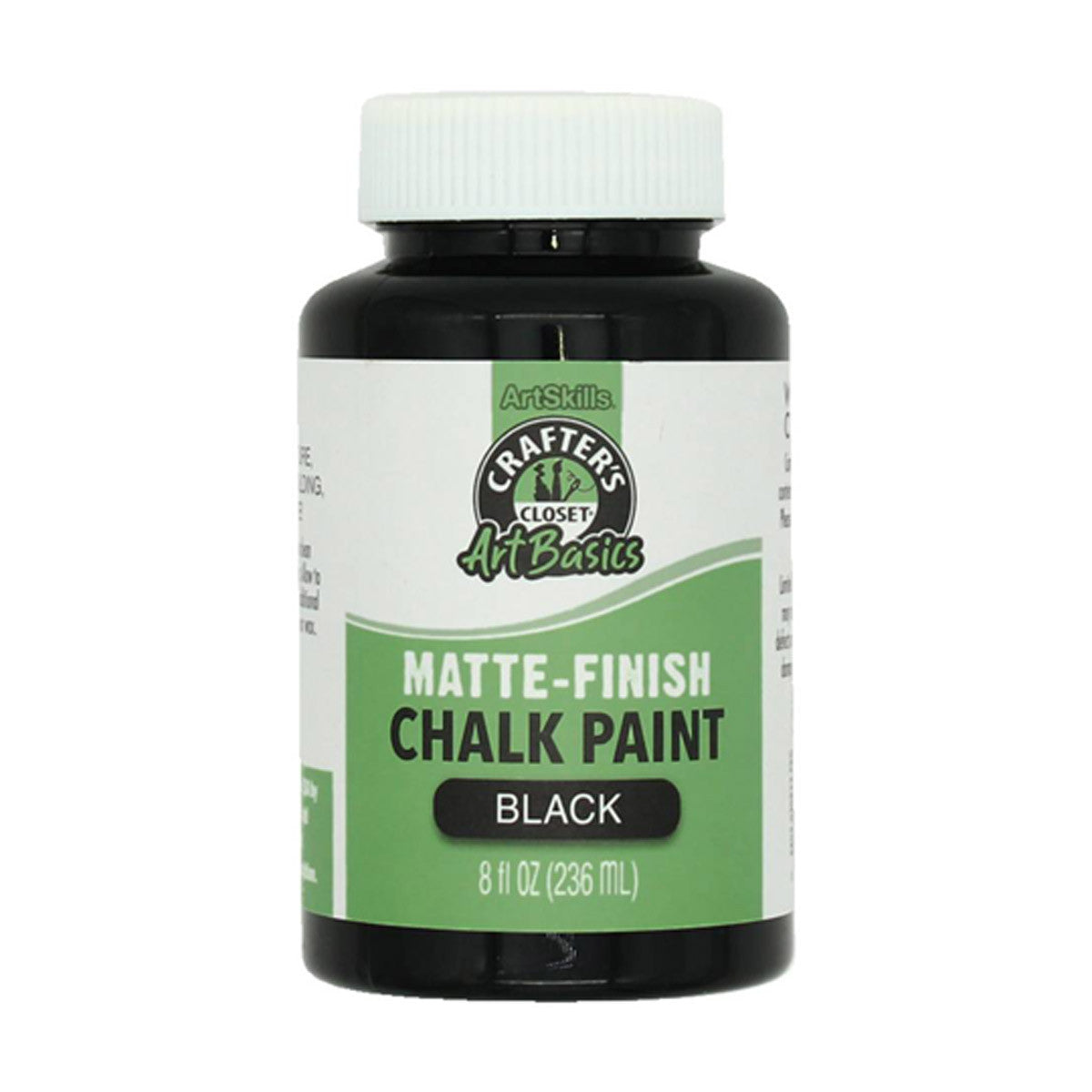 Crafter's Closet ArtBasics Chalk Paint - Matte Black, 8 fl oz