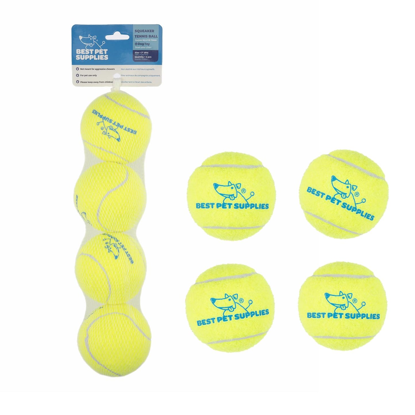 Best Pet Supplies Crinkle Dog Toy for Small, Medium, and Large Breeds, Cute No Stuffing Duck with Soft Squeaker, Fun for Indoor Puppies and Senior Pups, Plush No Mess Chew and Play - Yellow