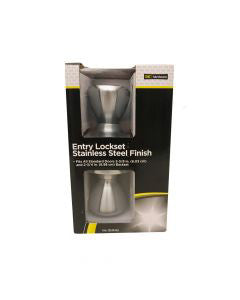 DG Hardware Entry Lockset Stainless Steel Finish, 1 Ct.