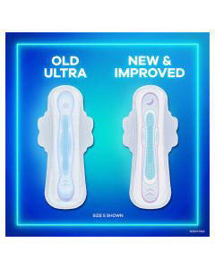 Always Ultra Thin Pads Size 4 Overnight Absorbency Unscented with Wings, 13 Count