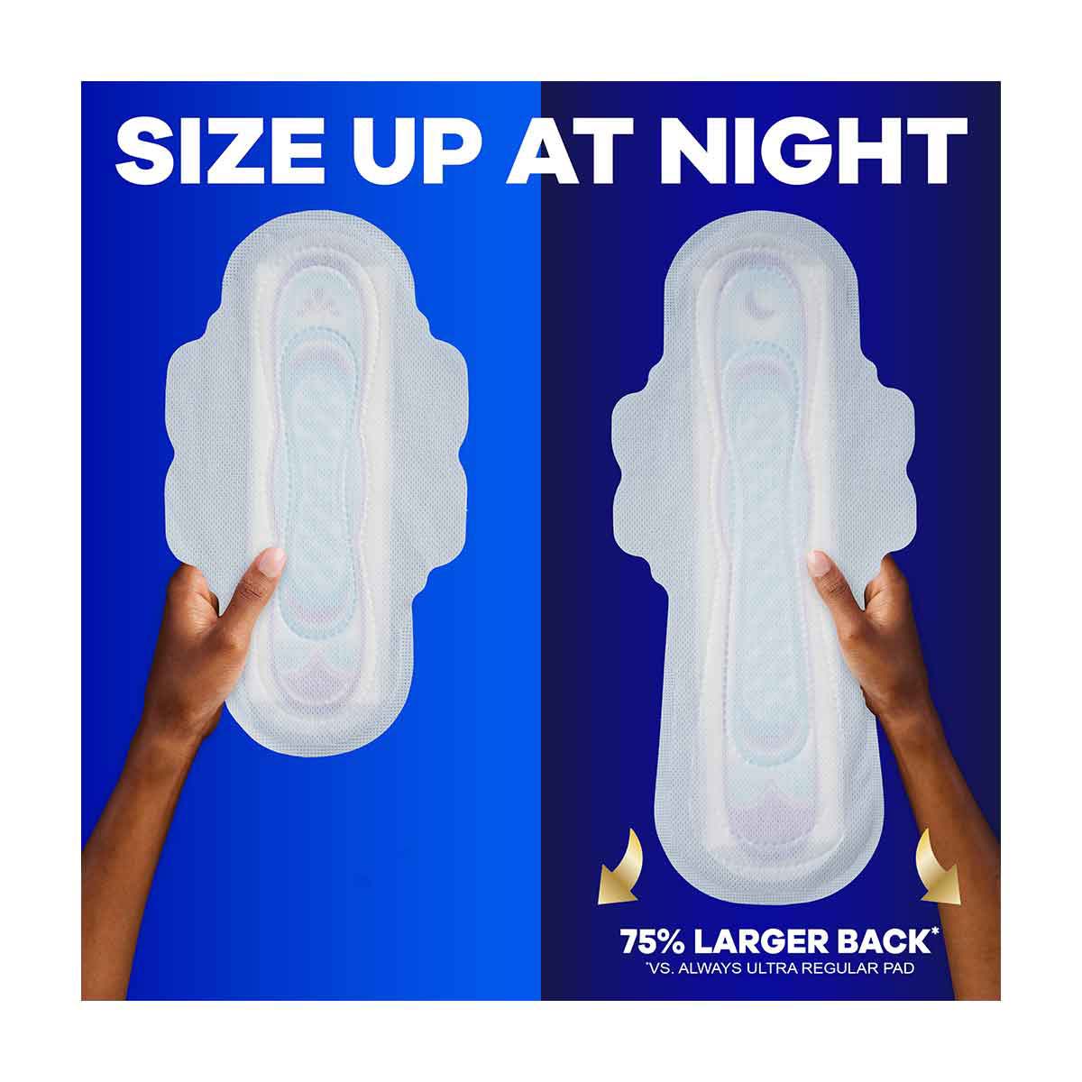 Always Ultra Thin Overnight Pads, Size 5, Extra Heavy Overnight, Unscented, 34 Count