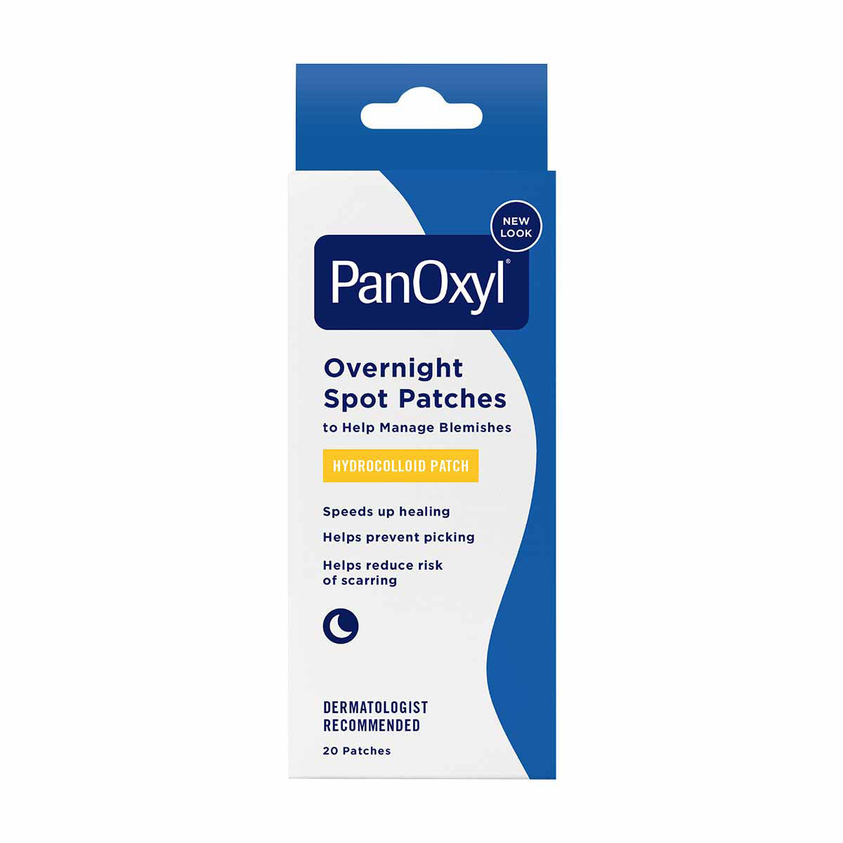 PanOxyl PM Overnight Spot Patches, Clear Hydrocolloid Blemish Dots, Vegan, Latex-Free, Fragrance-Free, 20 ct