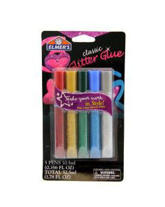 Elmer's Classic Glitter Glue Pens, 5 ct