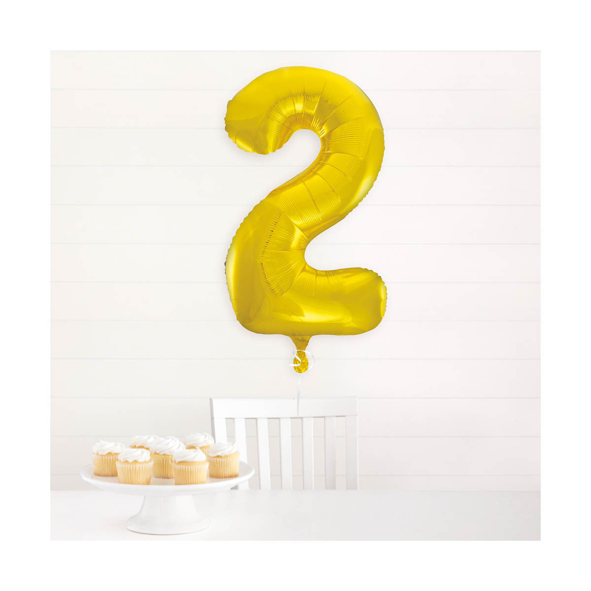 321 Party! 34" Giant Foil Gold Number 2 Balloon
