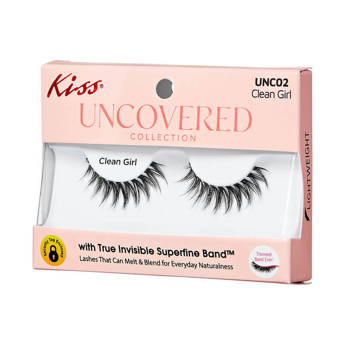KISS Uncovered Collection Eyelashes Single Pack - Clean Girl