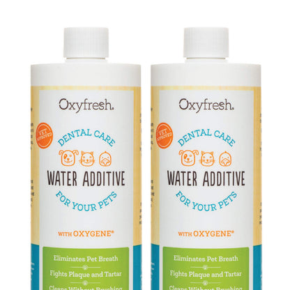 Oxyfresh Premium Pet Dental Care Solution Pet Water Additive: Best Way to Eliminate Bad Dog Breath and Cat Bad Breath - Fights Tartar & Plaque - So Easy, Just Add to Water! Vet Recommended 16 oz.