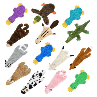 Best Pet Supplies Crinkle Dog Toy for Small, Medium, and Large Breeds, Cute No Stuffing Duck with Soft Squeaker, Fun for Indoor Puppies and Senior Pups, Plush No Mess Chew and Play - Yellow