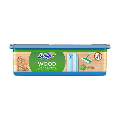 Swiffer Wet Wood Mopping Cloths, 20 ct