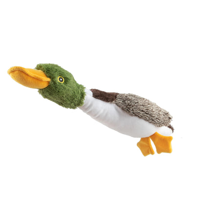Best Pet Supplies Crinkle Dog Toy for Small, Medium, and Large Breeds, Cute No Stuffing Duck with Soft Squeaker, Fun for Indoor Puppies and Senior Pups, Plush No Mess Chew and Play - Yellow