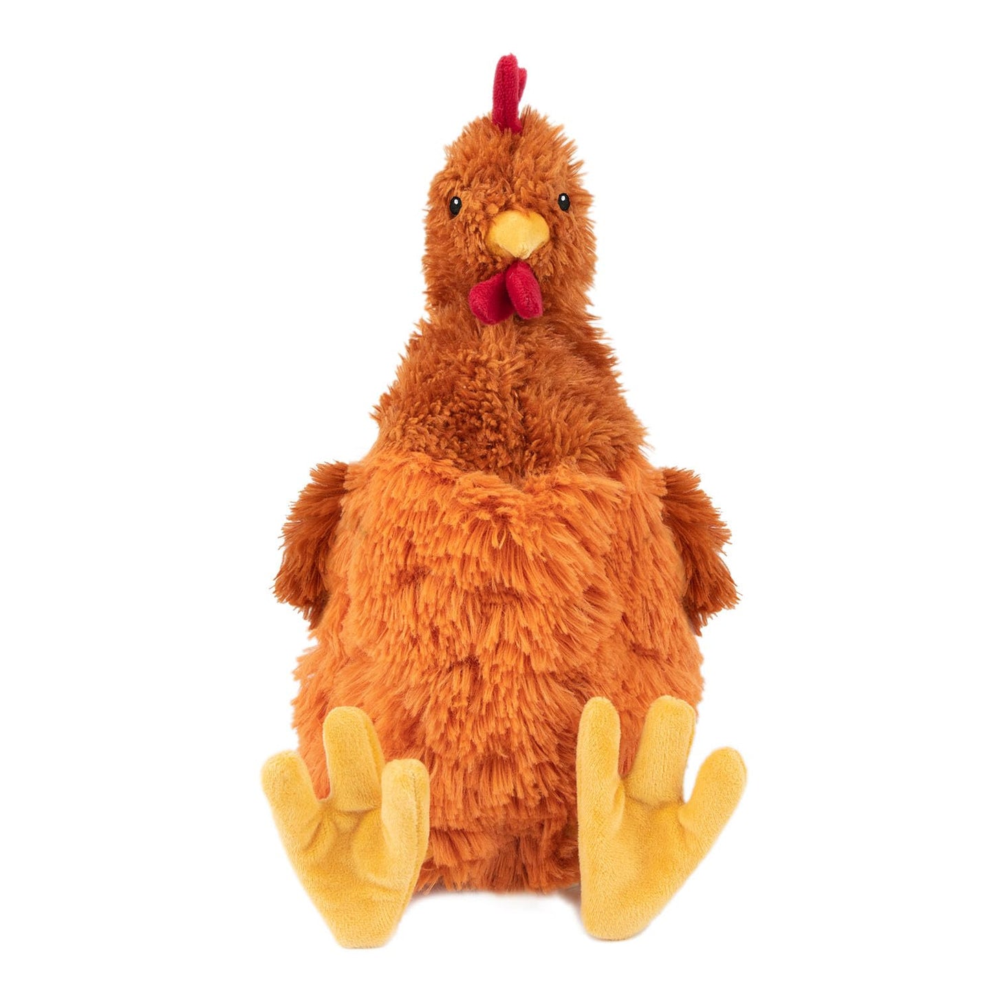 Best Pet Supplies Crinkle Dog Toy for Small, Medium, and Large Breeds, Cute No Stuffing Duck with Soft Squeaker, Fun for Indoor Puppies and Senior Pups, Plush No Mess Chew and Play - Yellow