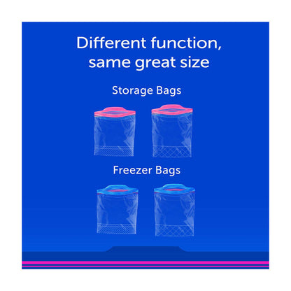 ZiplocÂ® Brand Freezer Bags with New Stay Open Design, Quart, 48 ct