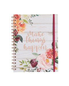 "Make Things Happen" Floral Planner