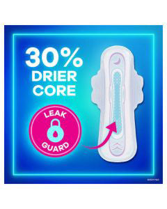 Always Ultra Thin Pads Size 4 Overnight Absorbency Unscented with Wings, 13 Count