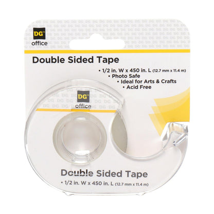 OfficeHub Double Sided Tape, 1/2 in x 450 in