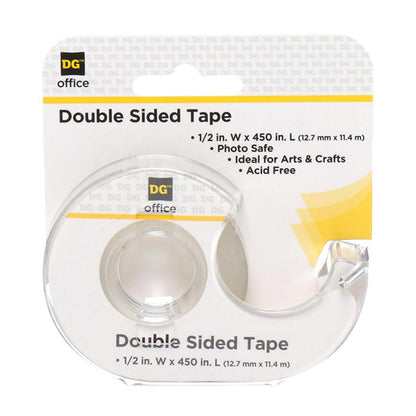 OfficeHub Double Sided Tape, 1/2 in x 450 in