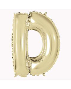 321 Party! 14" Foil Gold "D" Letter Balloon
