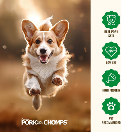 Pork Chomps Dog Chews, 5-inch Munchy Sticks, Assorted Flavors, 50 Count (Pack of 1)