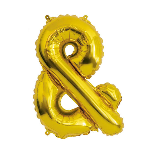 14" Foil Gold & Shaped Balloon