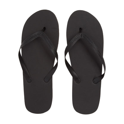 Men's Plain Black Flip Flops
