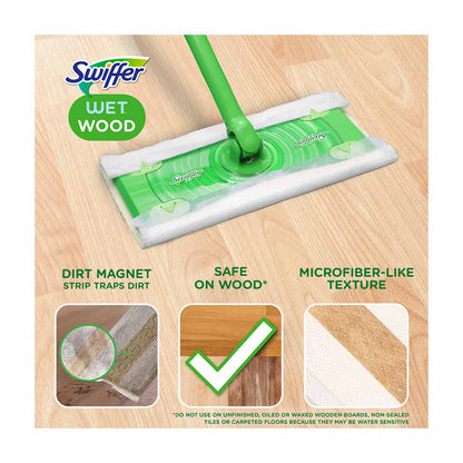 Swiffer Wet Wood Mopping Cloths, 20 ct