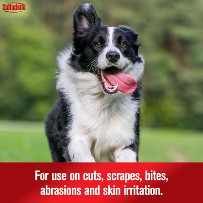 Dog Wound Care 3-Way Ointment, Relieves Pain & Prevents Infection For Dog Cuts, Scrapes, Bites and Injuries, 2 Ounce