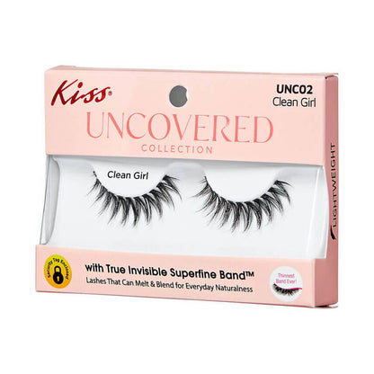 KISS Uncovered Collection Eyelashes Single Pack - Clean Girl