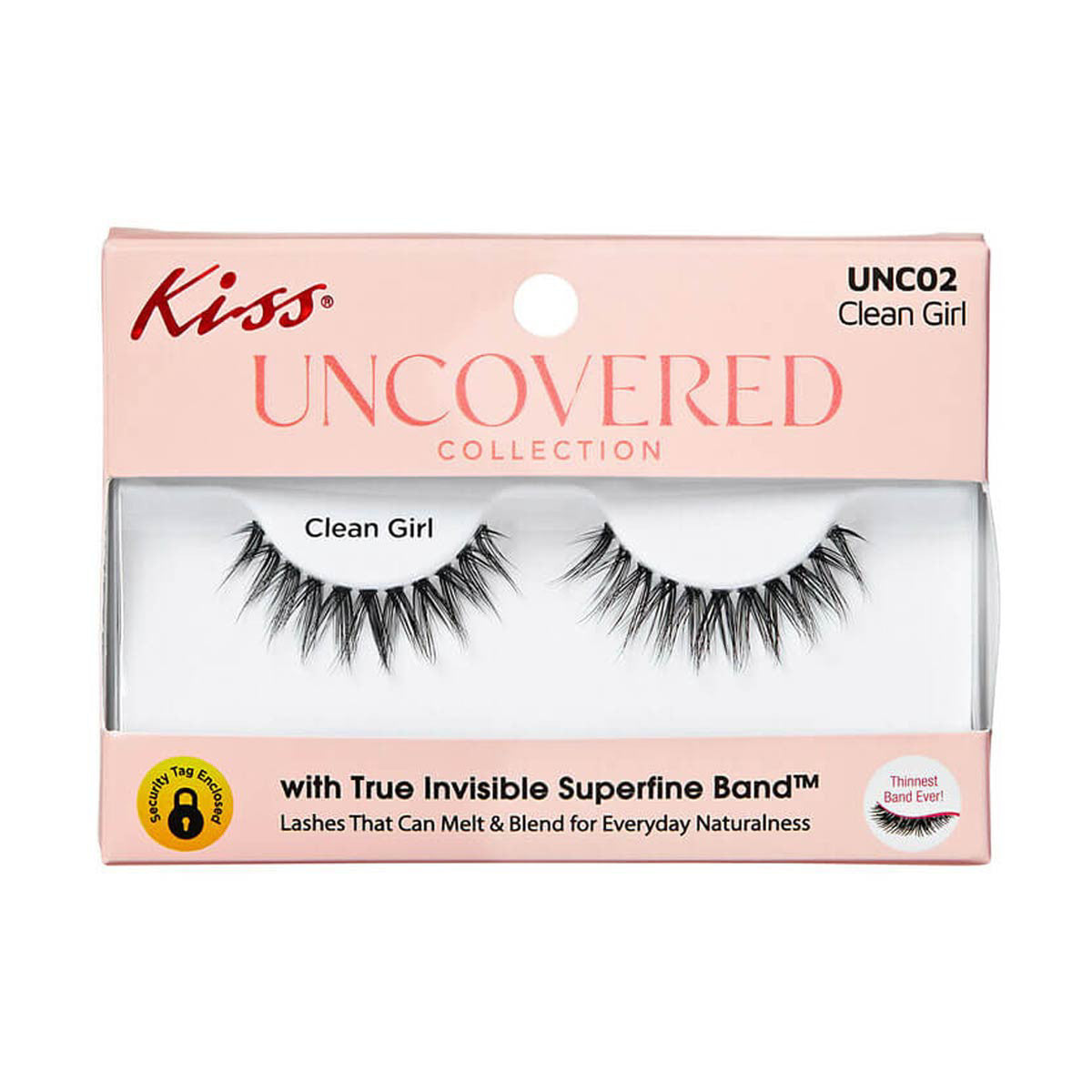 KISS Uncovered Collection Eyelashes Single Pack - Clean Girl