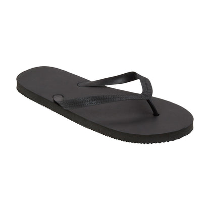 Men's Plain Black Flip Flops