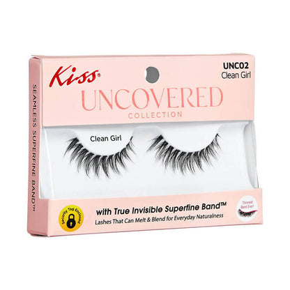 KISS Uncovered Collection Eyelashes Single Pack - Clean Girl
